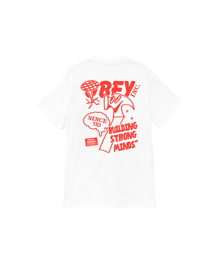 CTA OBEY BUILDING STRONG MINDS WHITE