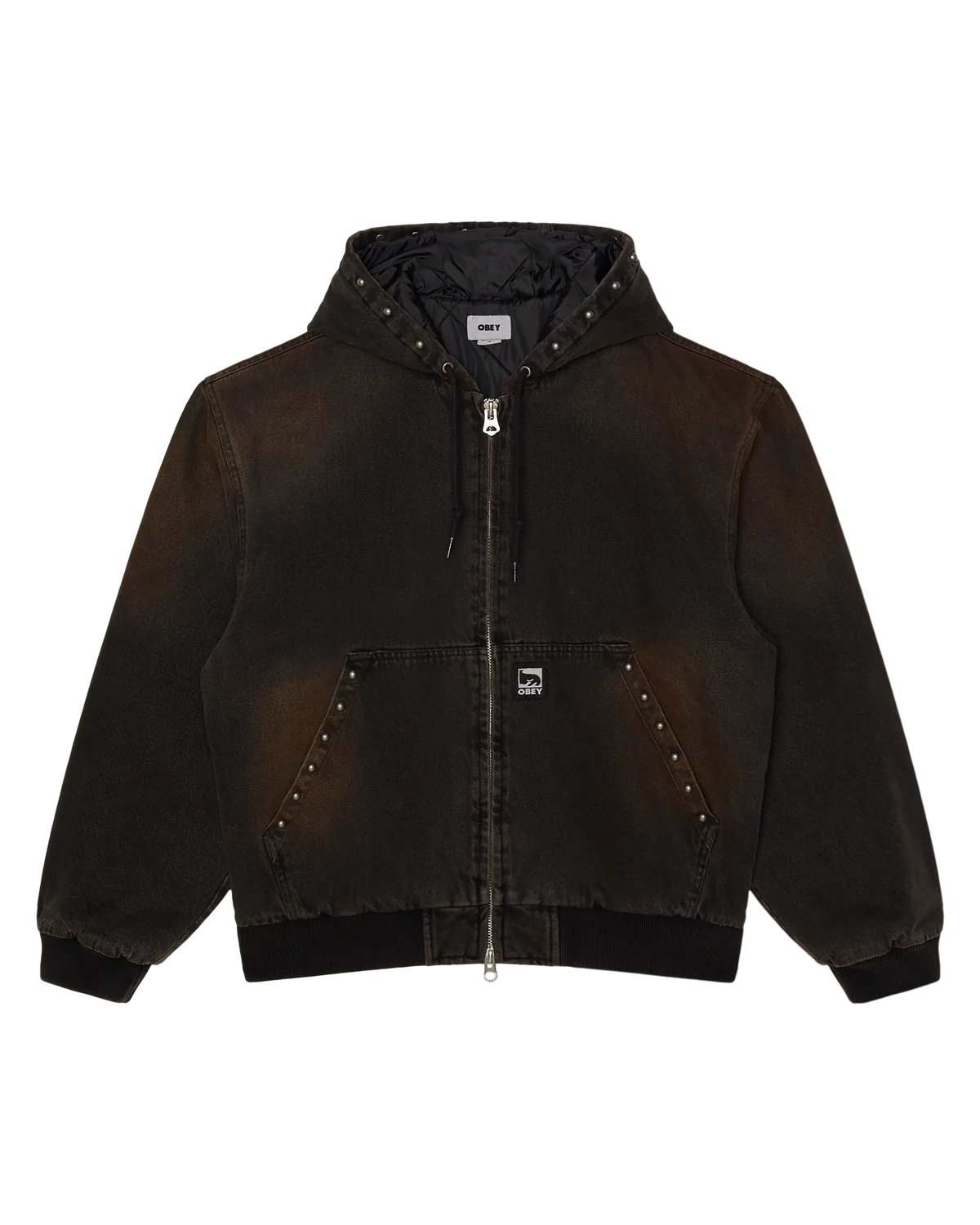 CHT OBEY STUDDED BLACK RUST WASH