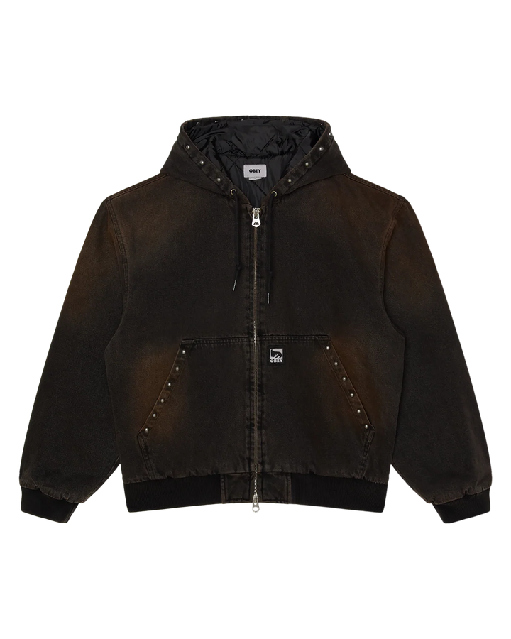 CHT OBEY STUDDED BLACK RUST WASH