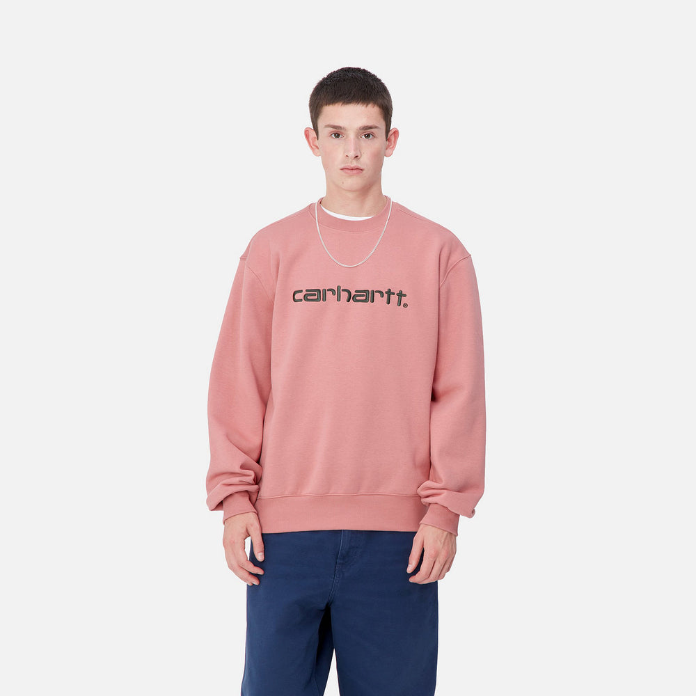 CREW CARHARTT WIP SWEAT DUSTY ROSE