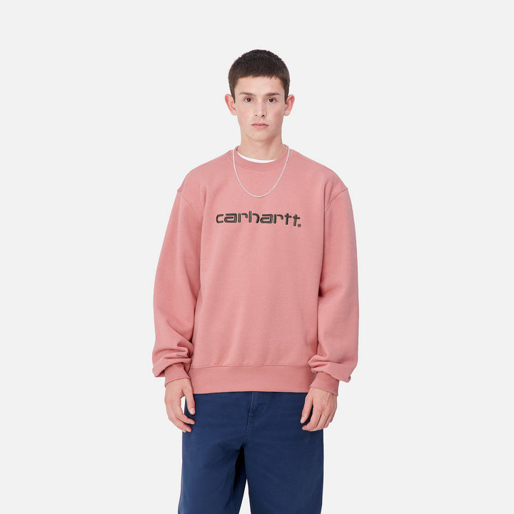 CREW CARHARTT WIP SWEAT DUSTY ROSE