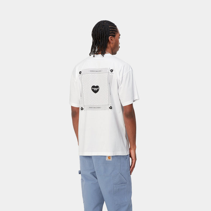 CTA CARHARTT WIP HEART BANDANA WHITE