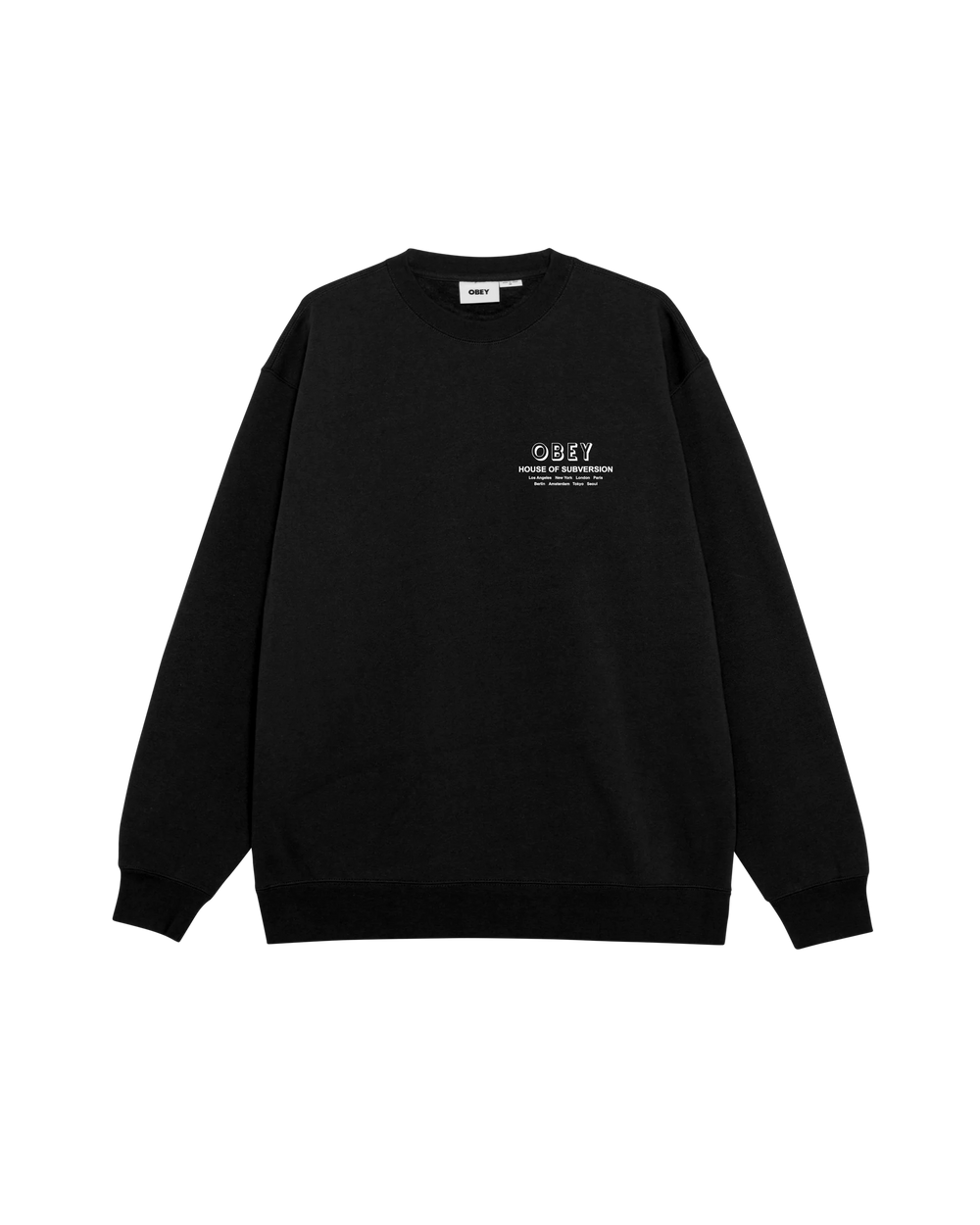 CREW OBEY HOUSE OF SUBVERSION BLACK