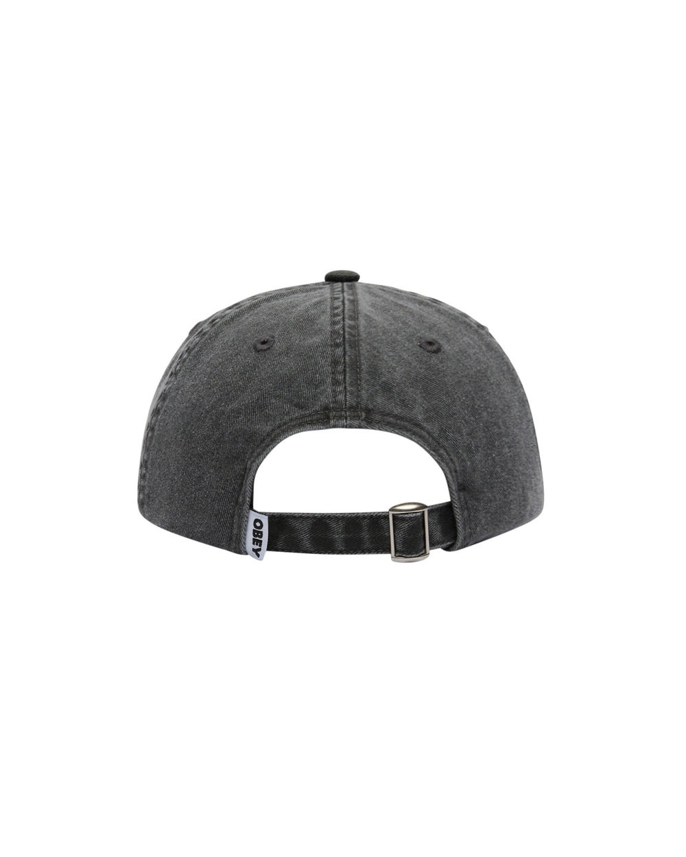 OBEY BOLD LABEL 6P PIGMENT BLACK CAP