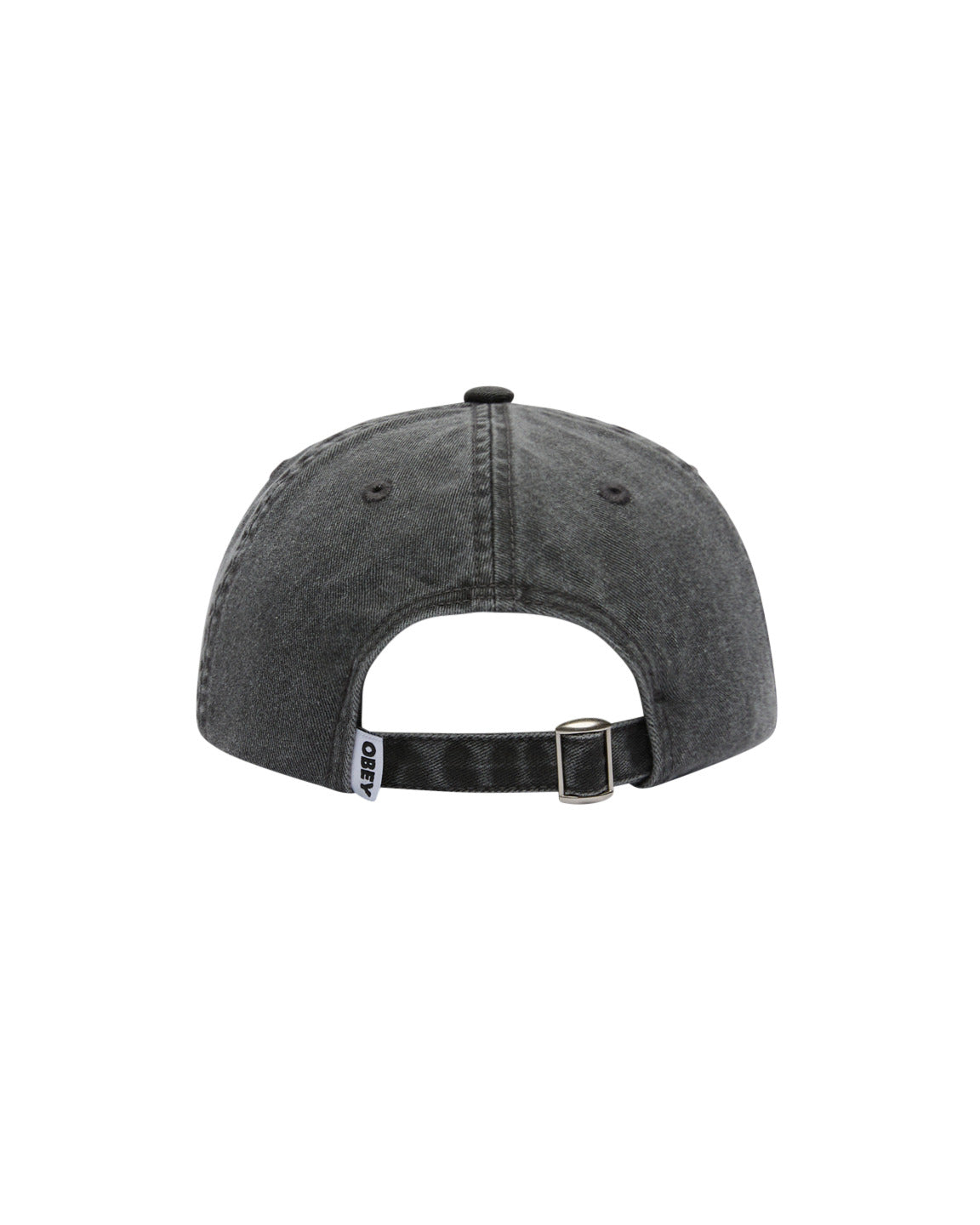 OBEY BOLD LABEL 6P PIGMENT BLACK CAP