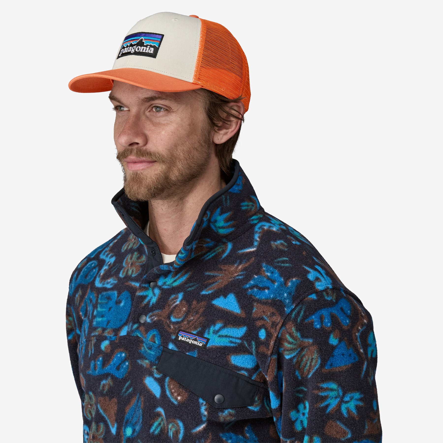 PATAGONIA P-6 LOGO TRUCKER WHRL CAP