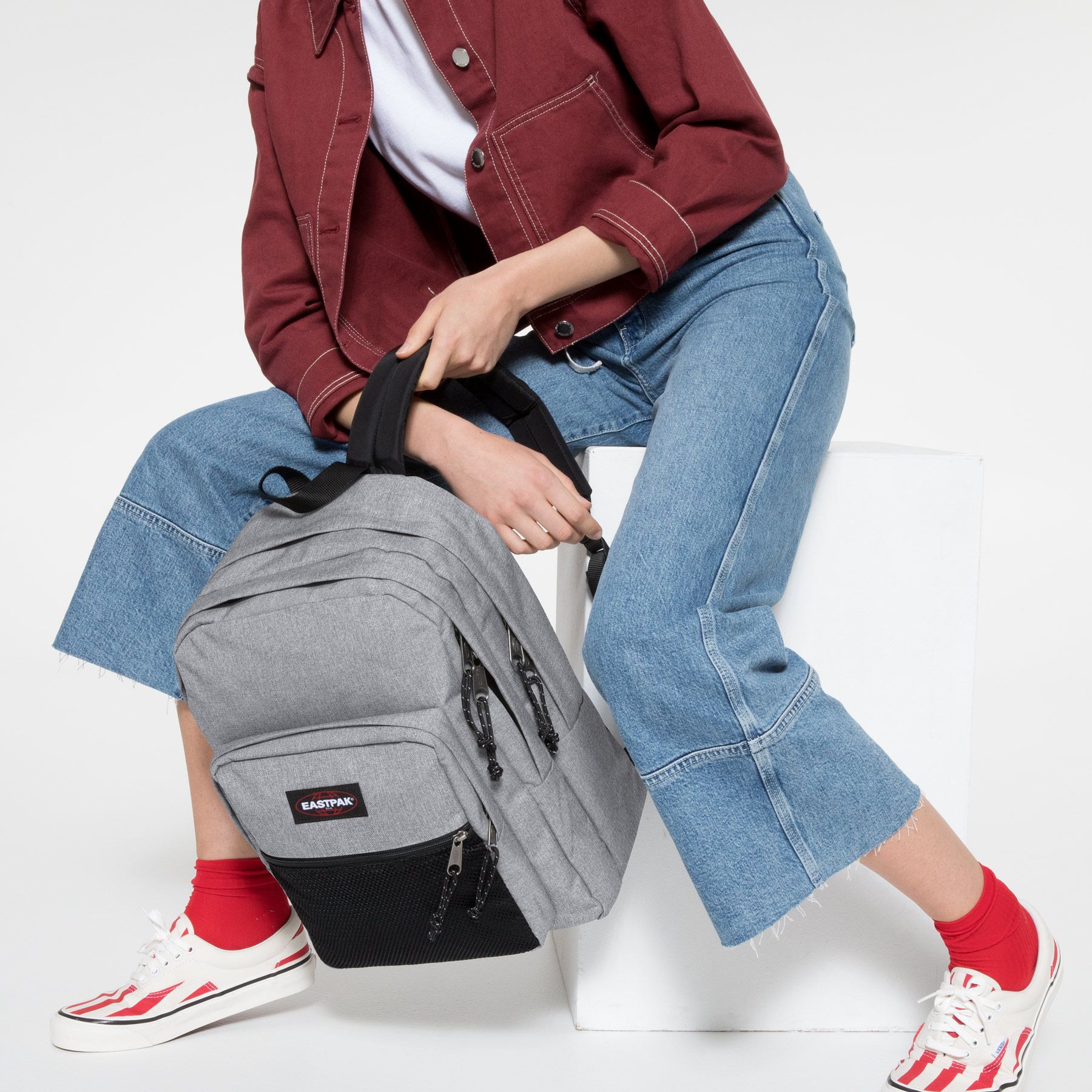 EASTPAK PINNACLE SUNDAY GRAY BACKPACK