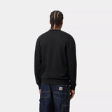 CREW CARHARTT WIP SCRIPT EMB BLACK