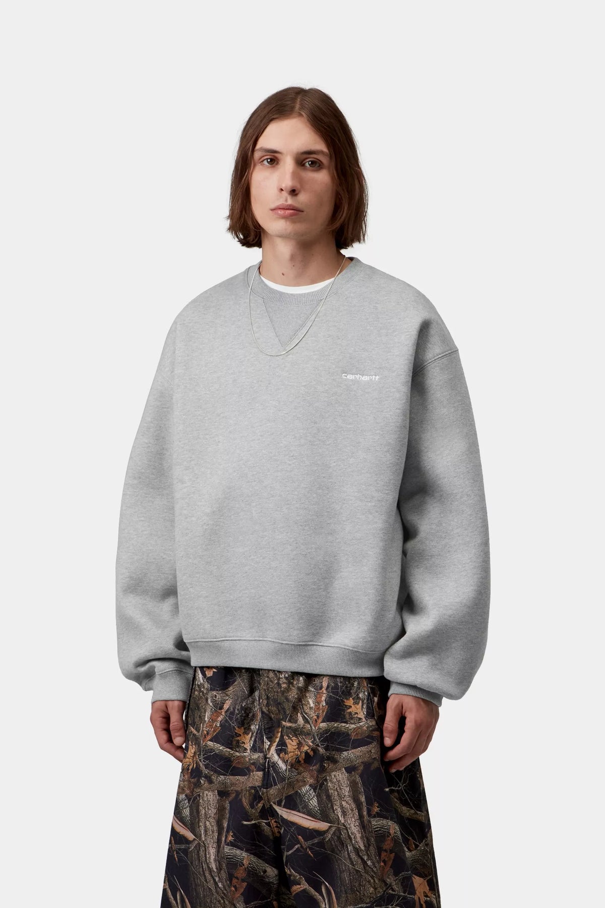 CREW CARHARTT WIP EBBERT GREY HEATHER