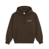 HOOD FLEECE DAVE STROKE LOGO CHOCOLATE