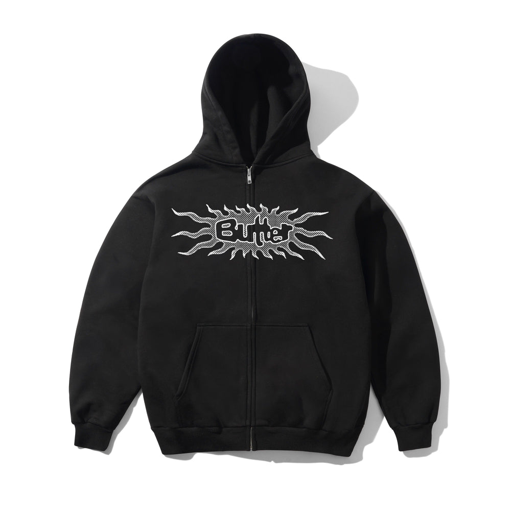 ZIP HOOD BUTTER SOLAR BLACK