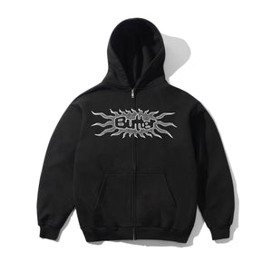 ZIP HOOD BUTTER SOLAR BLACK