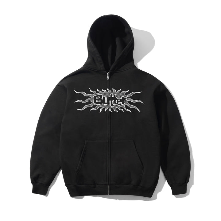 ZIP HOOD BUTTER SOLAR BLACK