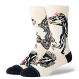 CALCETINES STANCE BATTLE CREAM