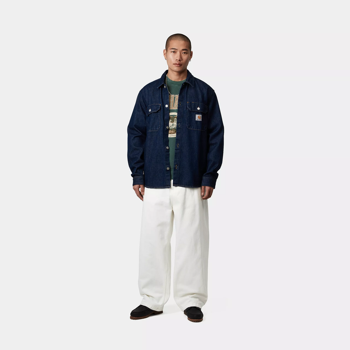 PANT CARHARTT WIP BRANDON WHITE RINSED