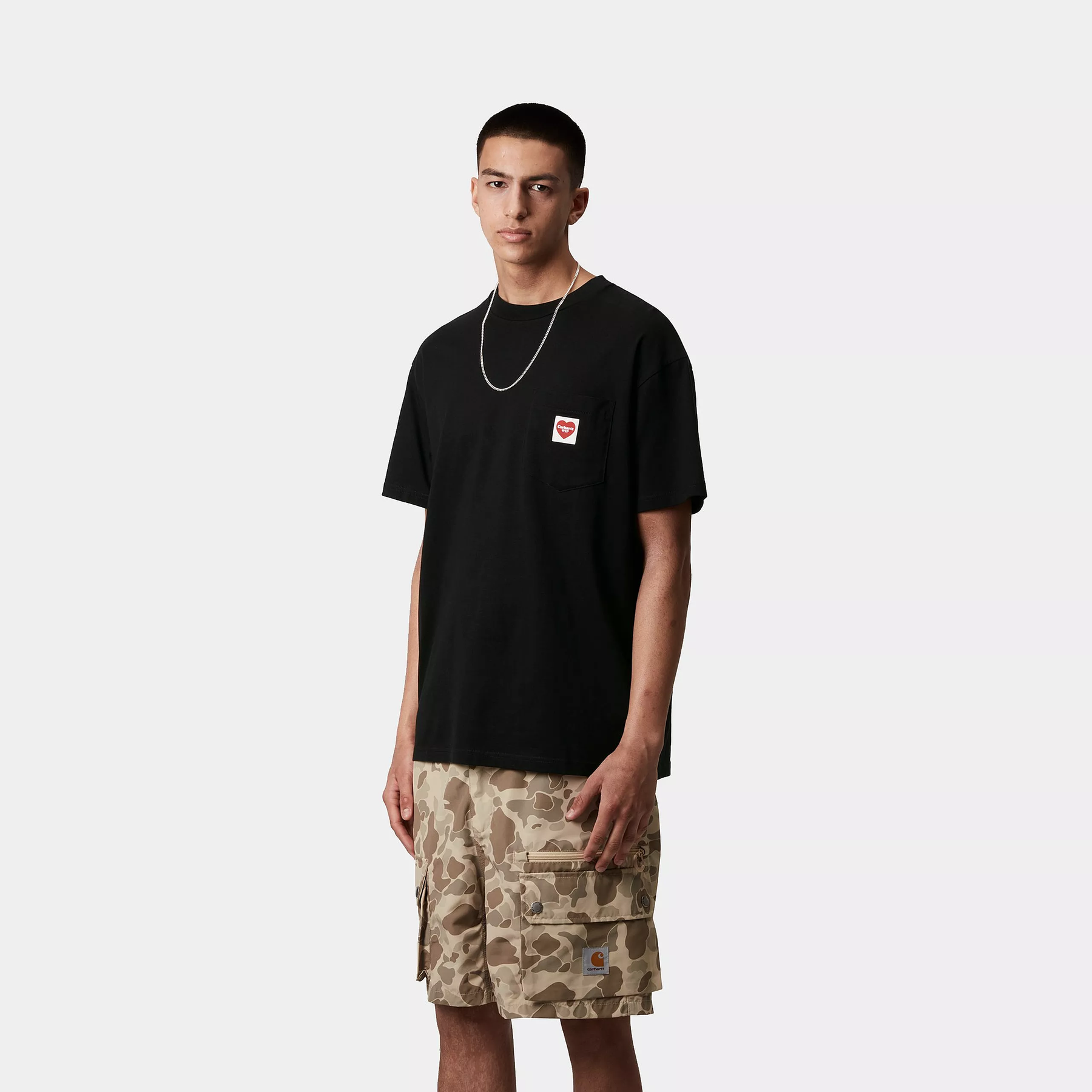 CTA CARHARTT WIP POCKET HEARTH BLACK/RED