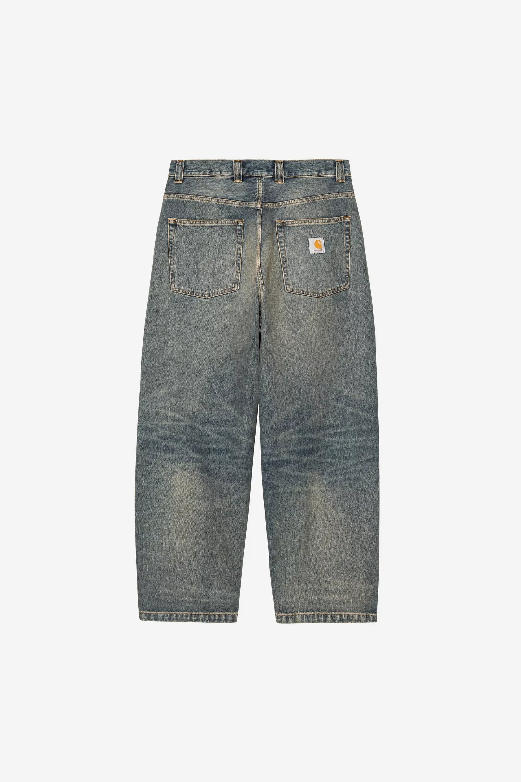 PANT CARHARTT WIP BRANDON BLUE WORN USED