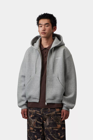 HOOD ZIP CARHARTT WIP EBBERT GREY HEATHE