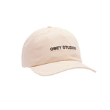 OBEY STUDIOS STRAPBACK UNBLEACHED CAP