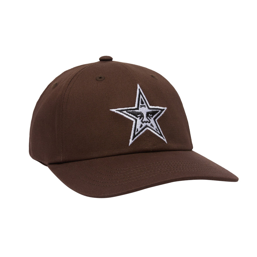 OBEY STAR 6P VELCRO DARK BROWN CAP