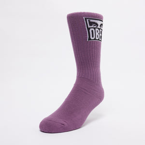 OBEY EYES ICON WINEBERRY SOCKS