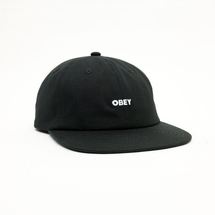 OBEY BOLD TWILL BLACK CAP