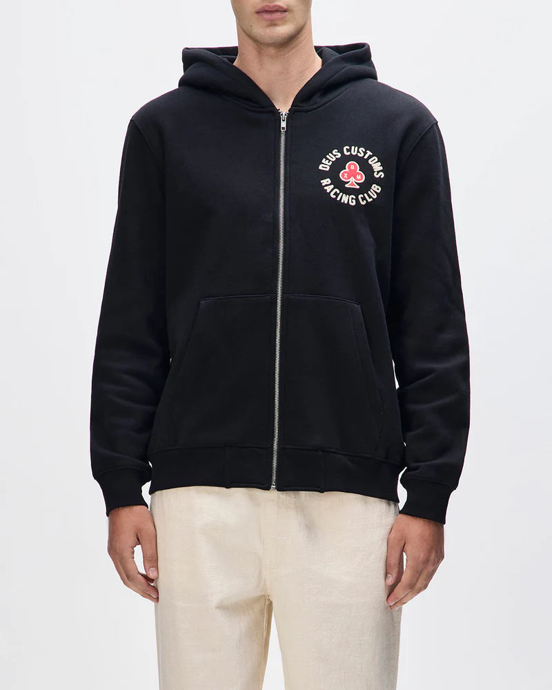 HOOD DEUS BASTO ZIP BLACK