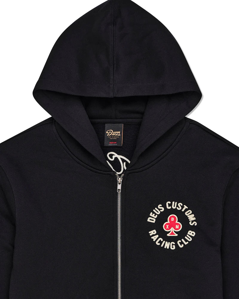 HOOD DEUS BASTO ZIP BLACK