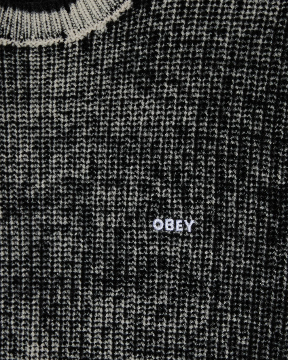 SWEATER OBEY SPRAY EFFECT DARK BLACK