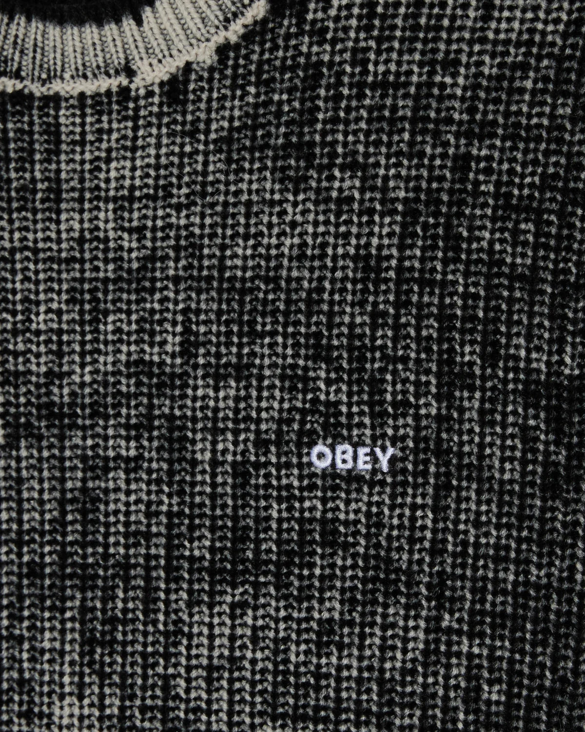 SWEATER OBEY SPRAY EFFECT DARK BLACK