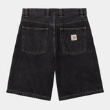 SHORT CARHARTT WIP BRANDON BLACK STN