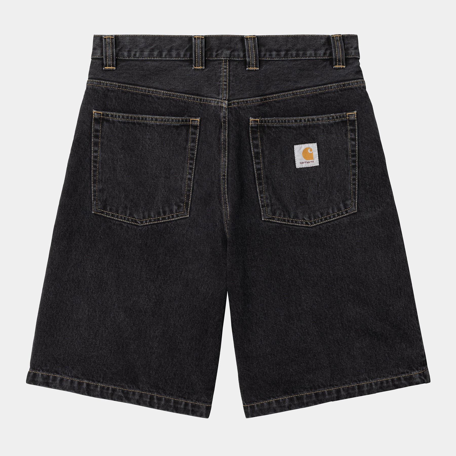 SHORT CARHARTT WIP BRANDON BLACK STN