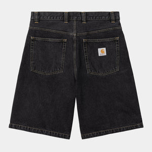 SHORT CARHARTT WIP BRANDON BLACK STN