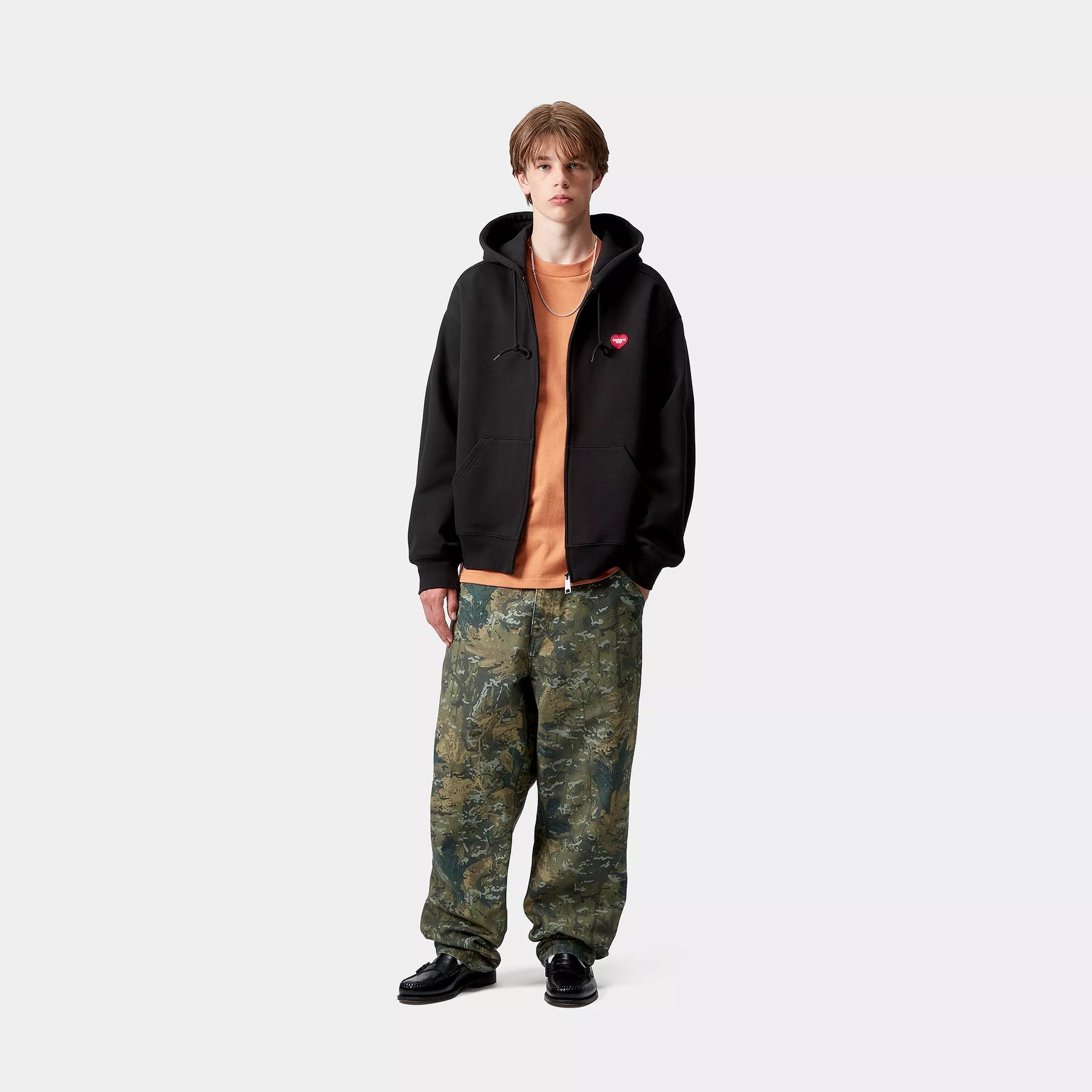 HOOD CARHARTT WIP HEART II HARTT BLACK