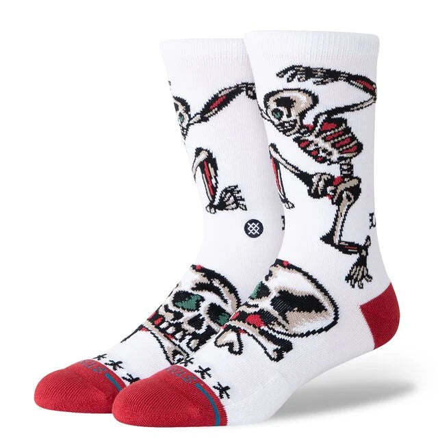 CALCETINES STANCE SKELETON WHITE