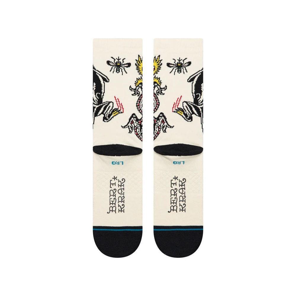 CALCETINES STANCE BATTLE CREAM