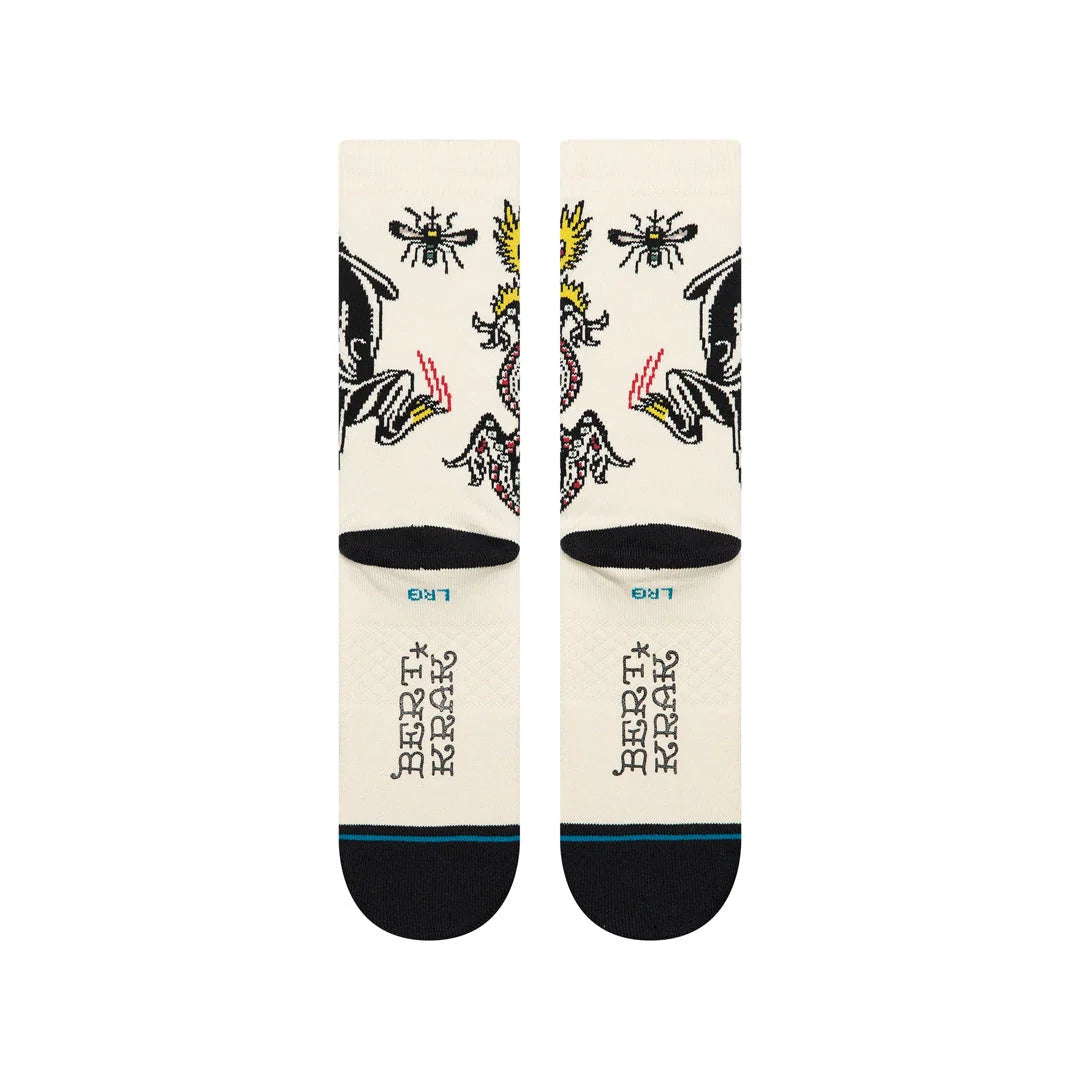 CALCETINES STANCE BATTLE CREAM