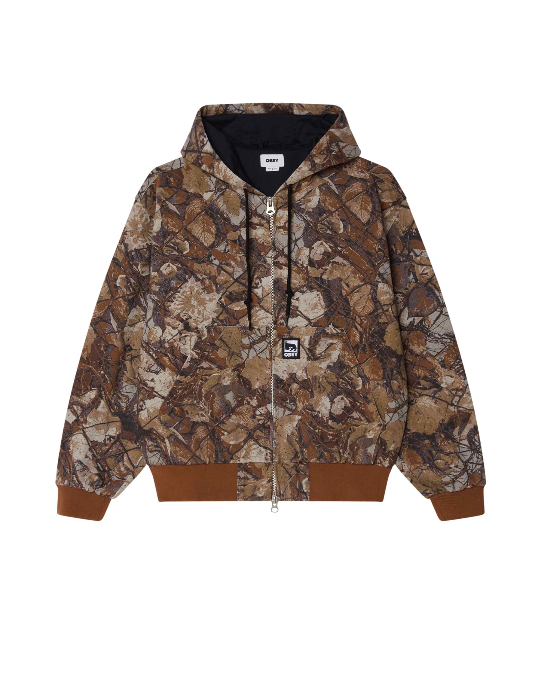 CHT OBEY GLEN ZIP UP FENCE CAMO