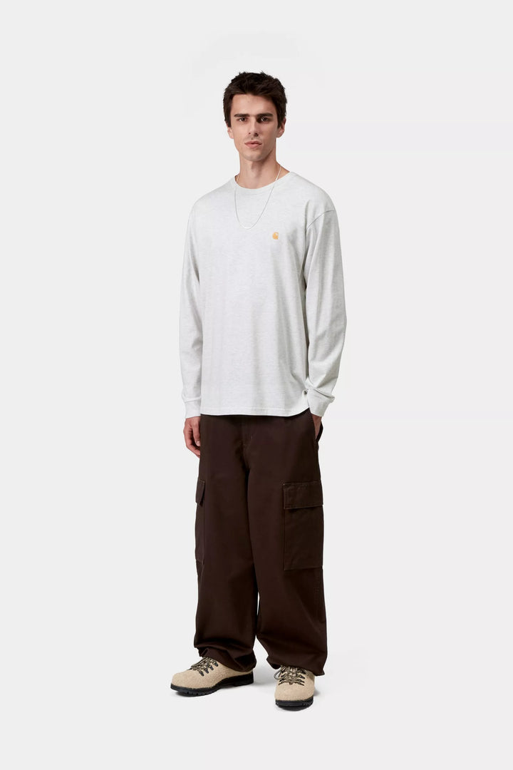 CTA CARHARTT WIP L/S CHASE ASH HEATHER