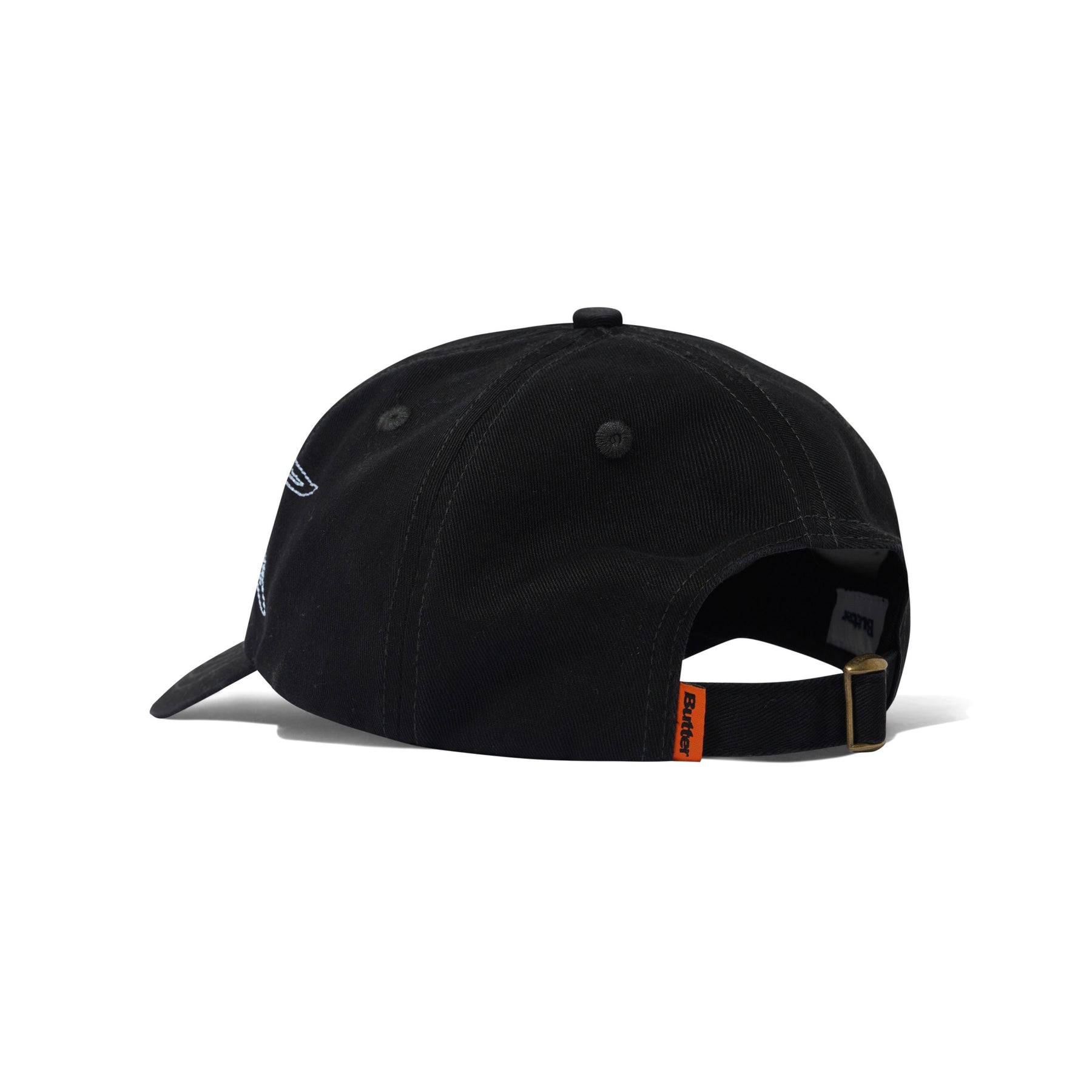 GORRA BUTTER SOLAR 6 PANEL WASHED BLACK