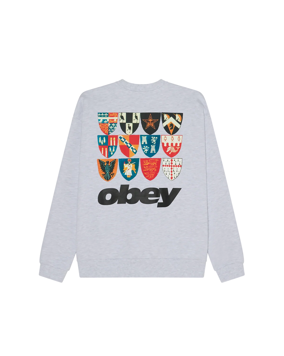 CREW OBEY SHIELDS EXTRA HEAVY ASH GREY