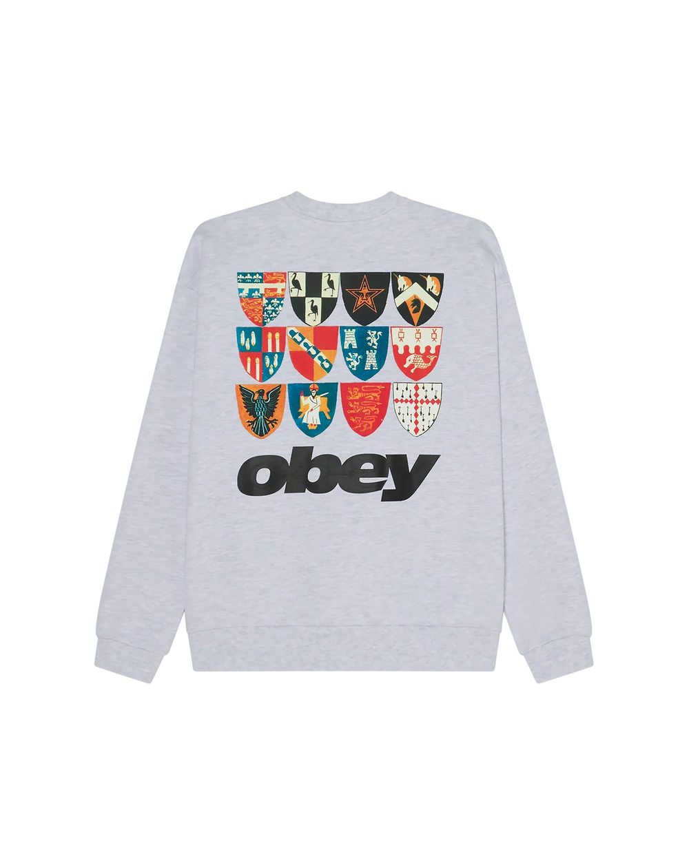 CREW OBEY SHIELDS EXTRA HEAVY ASH GREY