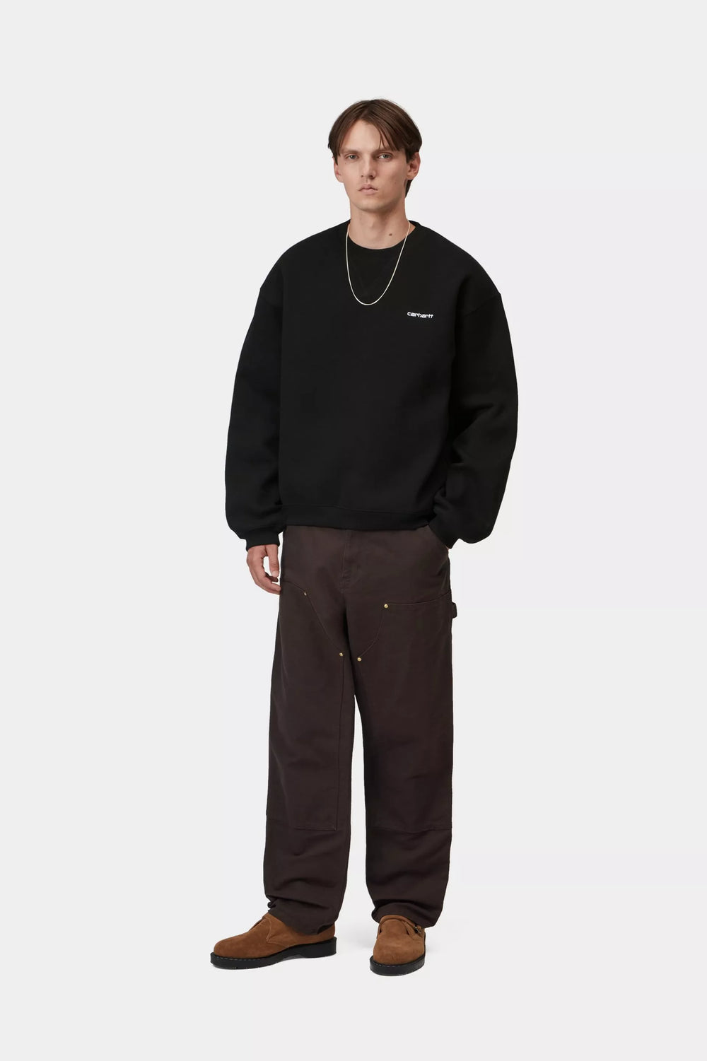 CREW CARHARTT WIP EBBERT BLACK/WHITE