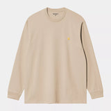 CTA CARHARTT WIP L/S CHASE FLEUR DE SEL