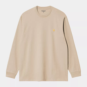 CTA CARHARTT WIP L/S CHASE FLEUR DE SEL