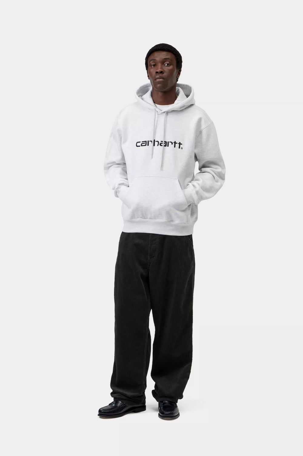 HOOD CARHARTT WIP SWEAT ASH/GRAPHITE