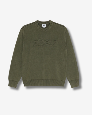 SWEATER OBEY SPEED LOGO CHIMERA FADED