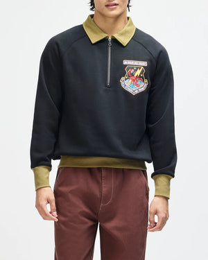 HALF ZIP DEUS ALL OTHERS BLACK