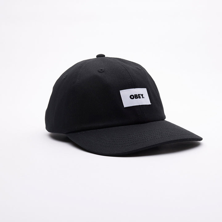 OBEY BOLD LABEL 6P BLACK CAP