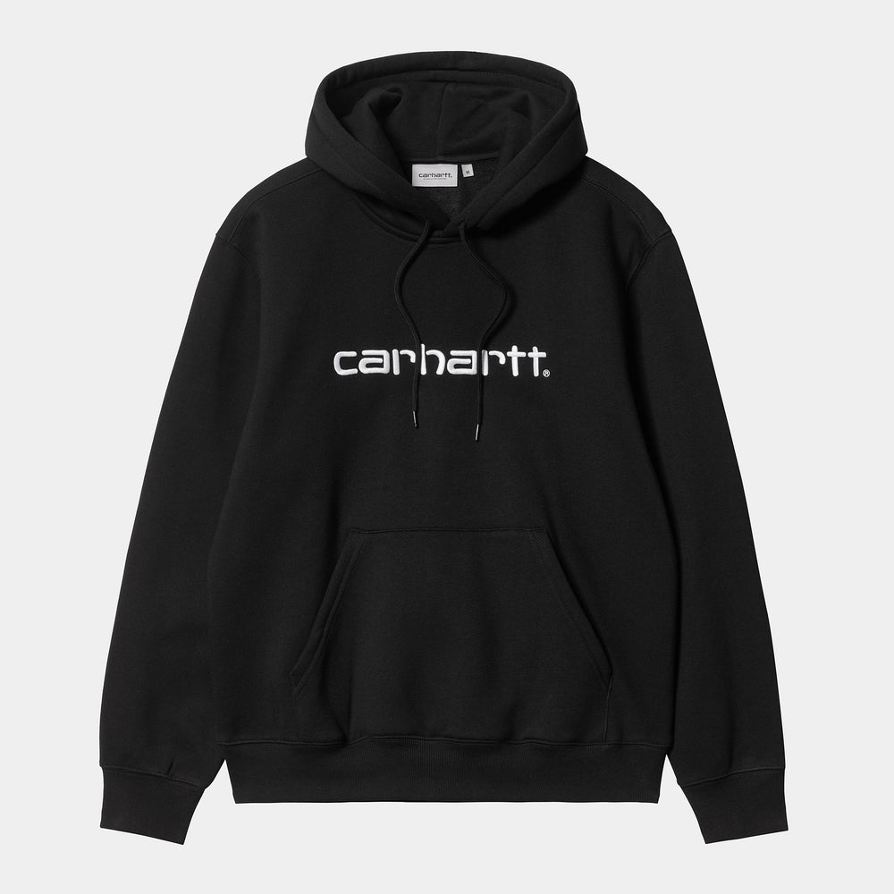HOOD CARHARTT WIP SWEAT BLACK/WHITE